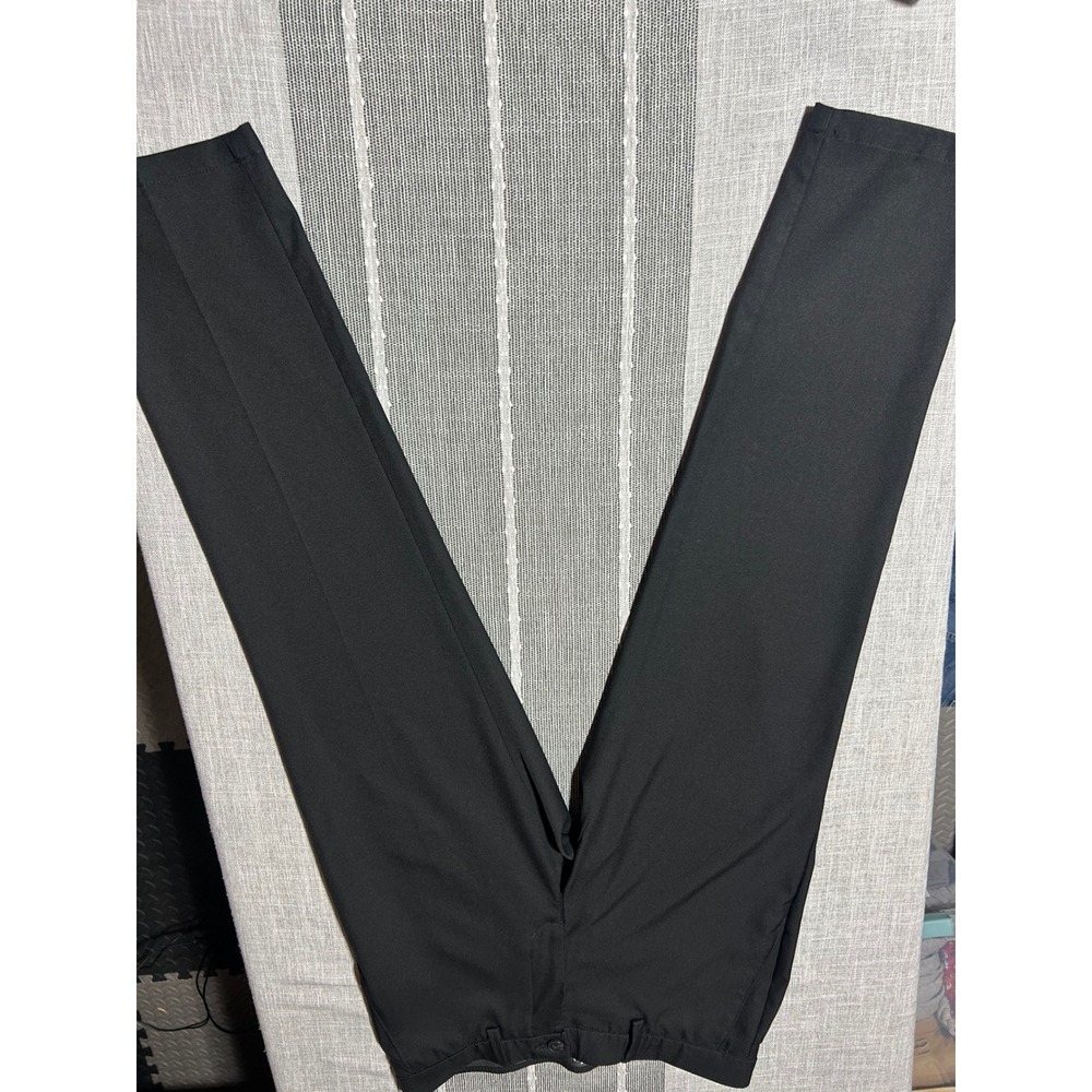 Haggar Men Black Dress Pants Flat Front Comfort Waist Size 33x30